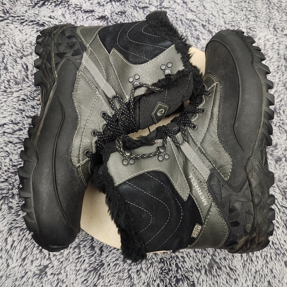 Merrell Winter Boots Womens Size 8 Black Snow Fleece Lined Insulated Waterproof - Picture 6 of 9